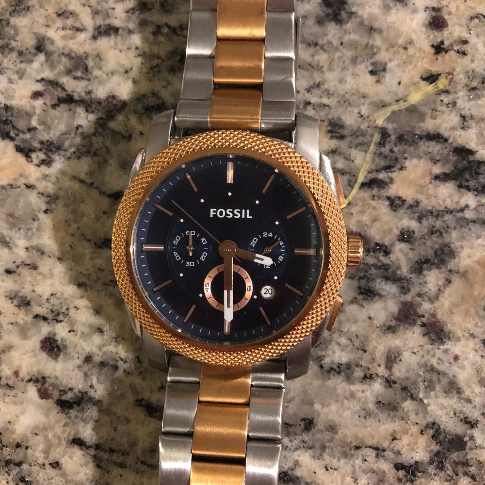 Fossil Machine Chronograph Two-Tone Watch - image 1